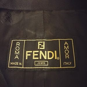 Fendi Jeans Navy Trench coat